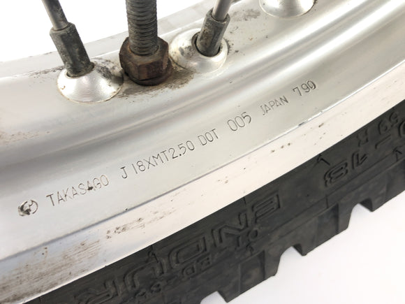 Husqvarna TE 610 8ae [1994] - обод задних колес с тормозным диском и цепным колесом