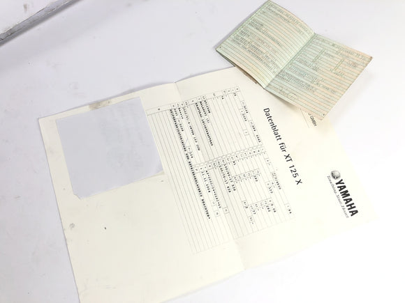 Yamaha XT 125 X [2004]  - 用论文的框架