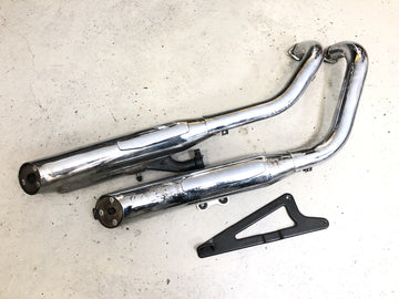Kawasaki VN 800 VN800A [1996] - Udstødningssystem udstødnings lydpotte manifold udstødningsrør komplet med holder