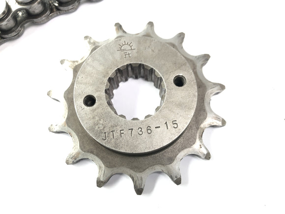 Ducati Monster M600 [1995] - chaîne de chaîne d'entraînement avec kit de chaîne Ritzel 520 GXW JTF736-15