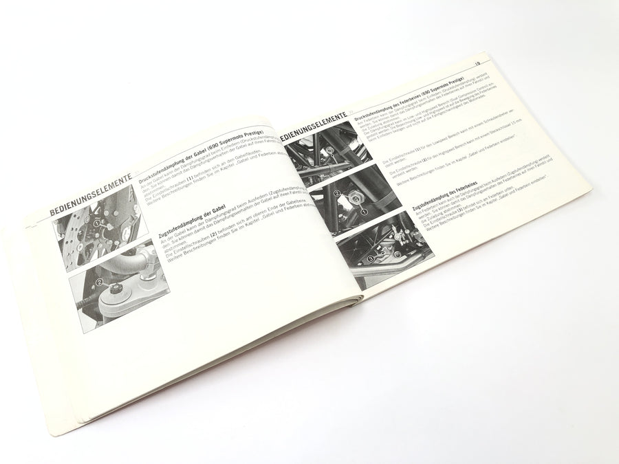 KTM 690 SM Prestige [2007] - operating instructions