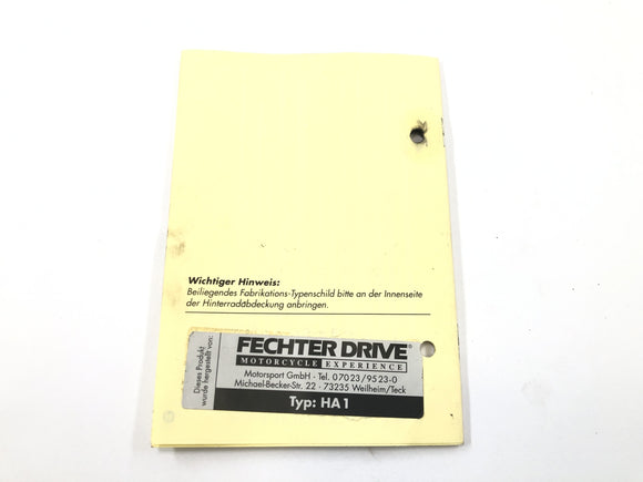 Kawasaki ZX 12 R ZXT20A [2001] - Bakhjulsskydd stänkskydd i kolfiberkropp