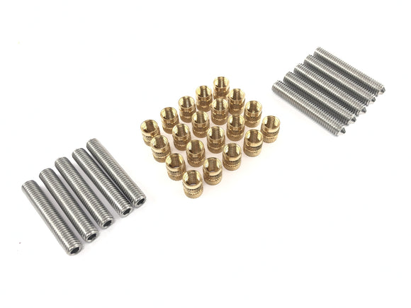 Ducati Monster S4R M4 [2004] - Madenschrauben Gewindestifte Spitze Edelstahl M8 50mm mit Schraubhülsen