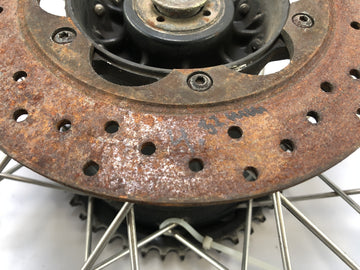 Cagiva Elefant 650 [1984] - borda da roda traseira com roda de corrente e disco de freio - 0