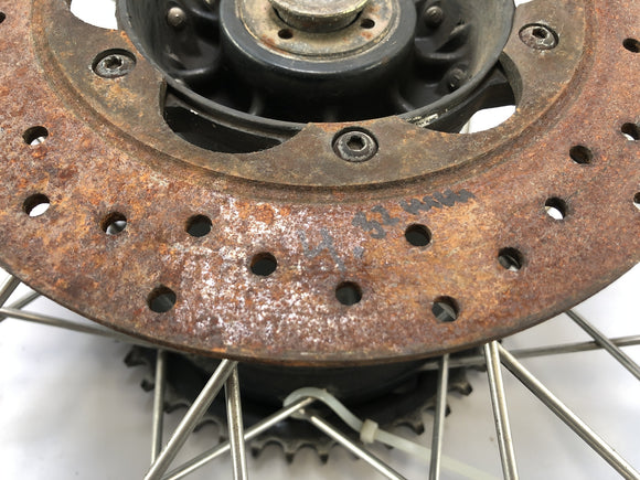 Cagiva Elefant 650 [1984] - обод задних колес с цепным колесом и тормозным диском