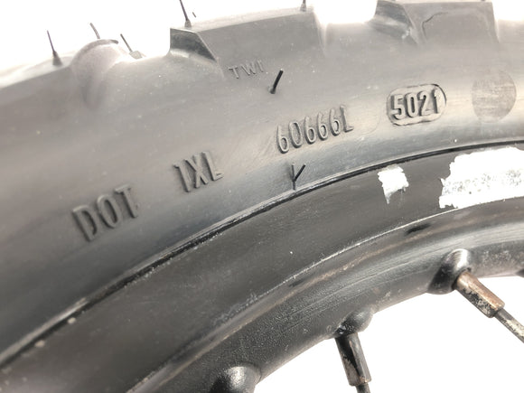 Beta RR 125 [2018] - Hinterrad Rad Felge mit Bremsscheibe und Kettenrad 18 Zoll