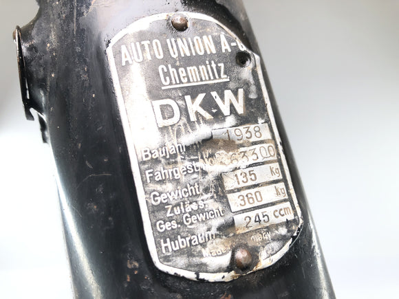 DKW NZ 250 [1938] - telaio senza documenti