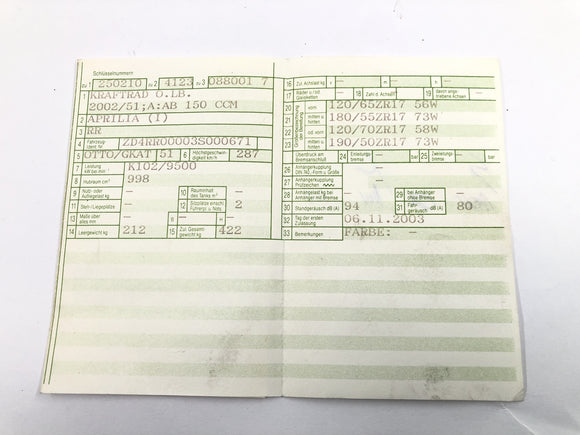 Aprilia RSV 1000 R [2004] - Rahmen beschädigt Rennstrecke