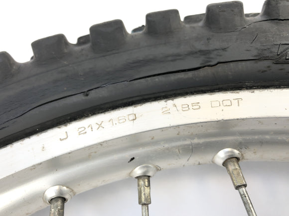 Yamaha TT 600 59x [1986] - Pneumatiky ráfku předním kola 1,60 x 21 "pneumatiky porézní