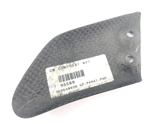 Ducati Monster S4R M4 [2004] - Fersenschutz Carbon links Fersenschild Fußrastenabdeckung