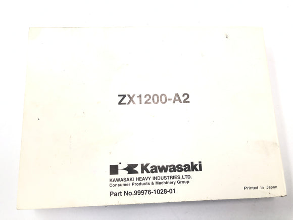 Kawasaki ZX 12 R ZXT20A [2001] - manuell bruksanvisning bruksanvisning