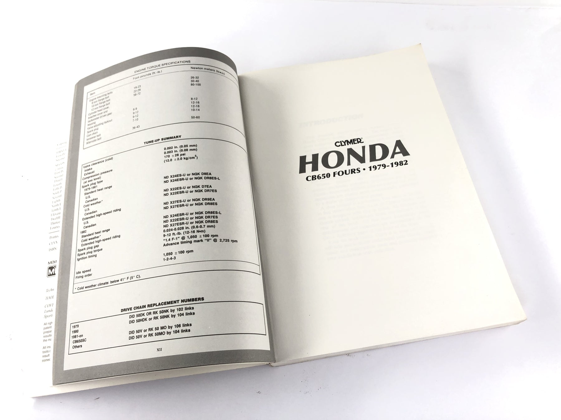 Honda CB 650 RC03 [1981] - Reparasjonsmanual engelsk