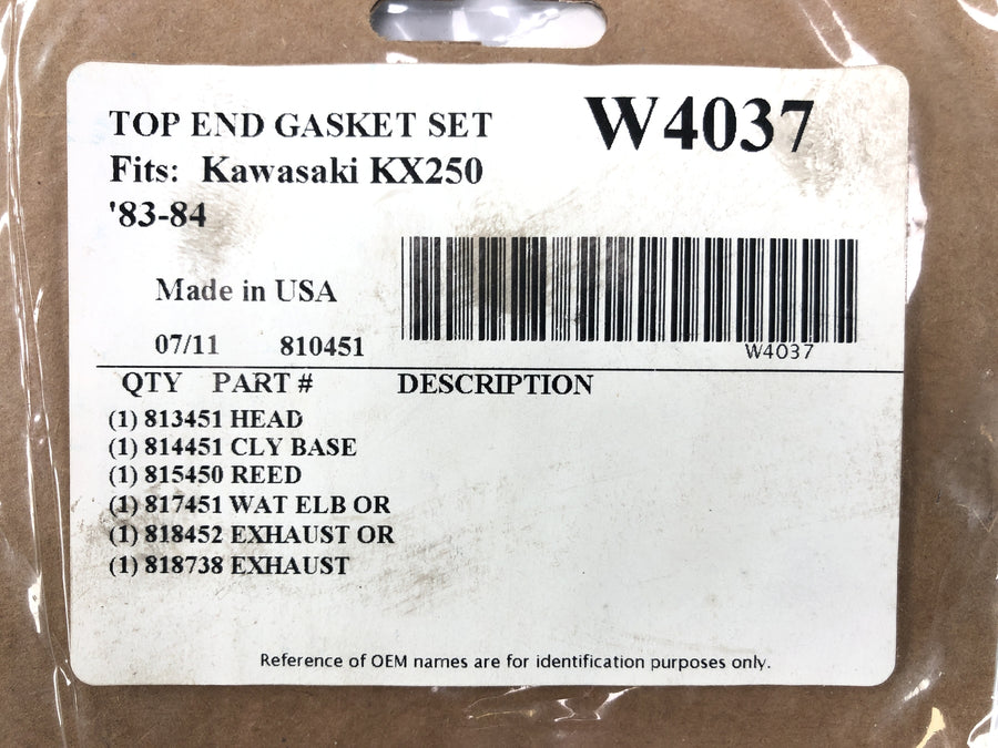 Kawasaki KX 250 [1982] - afdichtingscilinderafdichting