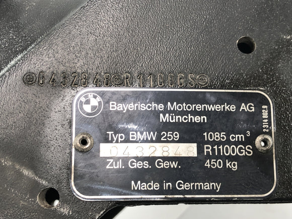 BMW R 1100 GS 259 [1995] - Rahmen Rahmenkopf mit Papieren