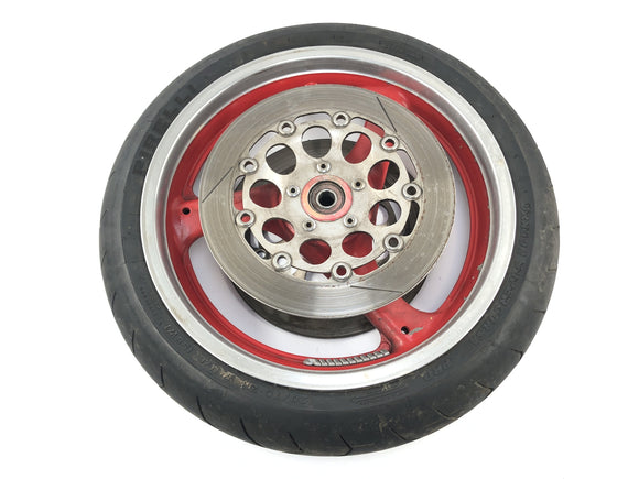 Suzuki GSX R 1100 GV73B [1990] - Voorwielwielrand aan de voorkant met remschijven