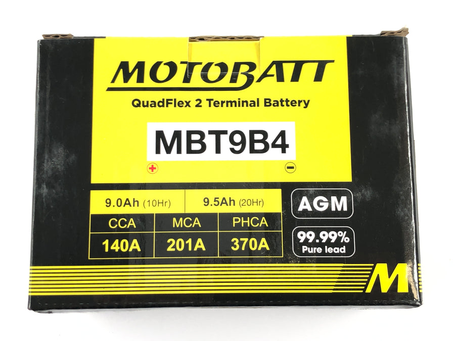 Dažādi modeļi - akumulatora AGM startera akumulators QuadFlex MBT9B4 bez apkopes
