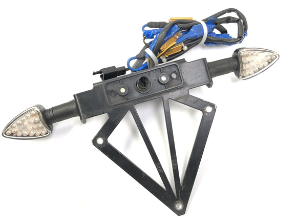 Kawasaki Z 1000 ZRT00A [2006] - Support de plaque d'immatriculation avec clignotants LED et résistances