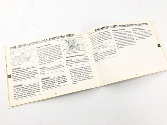 Yamaha TT 600 R DJ01 [1998] - Instrucciones de operación