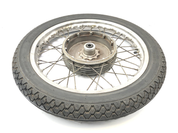 BMW R75/5 [1973] - Voorwielwielrand voor de voorkant sprak wieltrommelrem