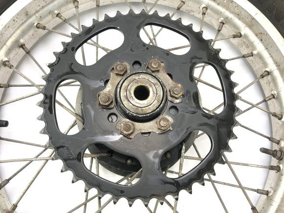 Yamaha XT 350 3YT / 55V [1990] - обод задних колес с цепным колесом сзади