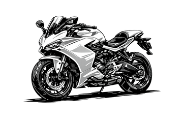 Ducati supersport [Tasse Weiß] - Manga Neon City - Einseitig