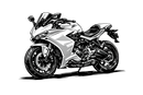Ducati supersport [T シャツ] - マンガ ネオン シティ - バック プリント