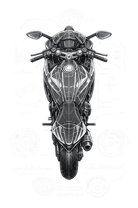 Ducati supersport [Cup White] - Tecnología de arriba hacia abajo - Una cara