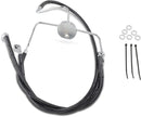 harley davidson flhri [DRAG SPECIALTIES] – Verlängertes schwarzes Vinyl-Bremsleitungs-Kit-2