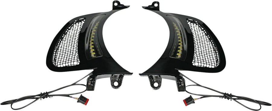 Harley-Davidson Road Glide [CUSTOM DYNAMICS] – Genesis® 4 dynamische LED Road Glide® ventilatie-inzetstukken