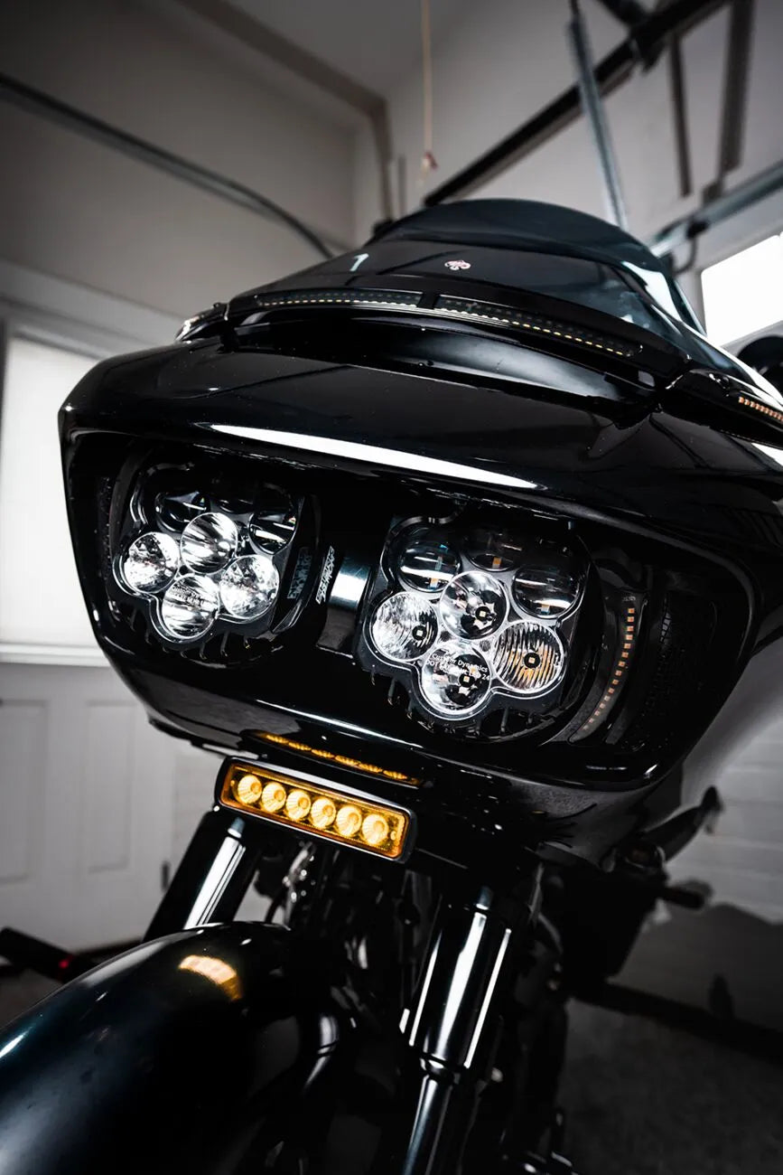 Harley-Davidson Road Glide [CUSTOM DYNAMICS] – Genesis® 4 dynamische LED Road Glide® ventilatie-inzetstukken