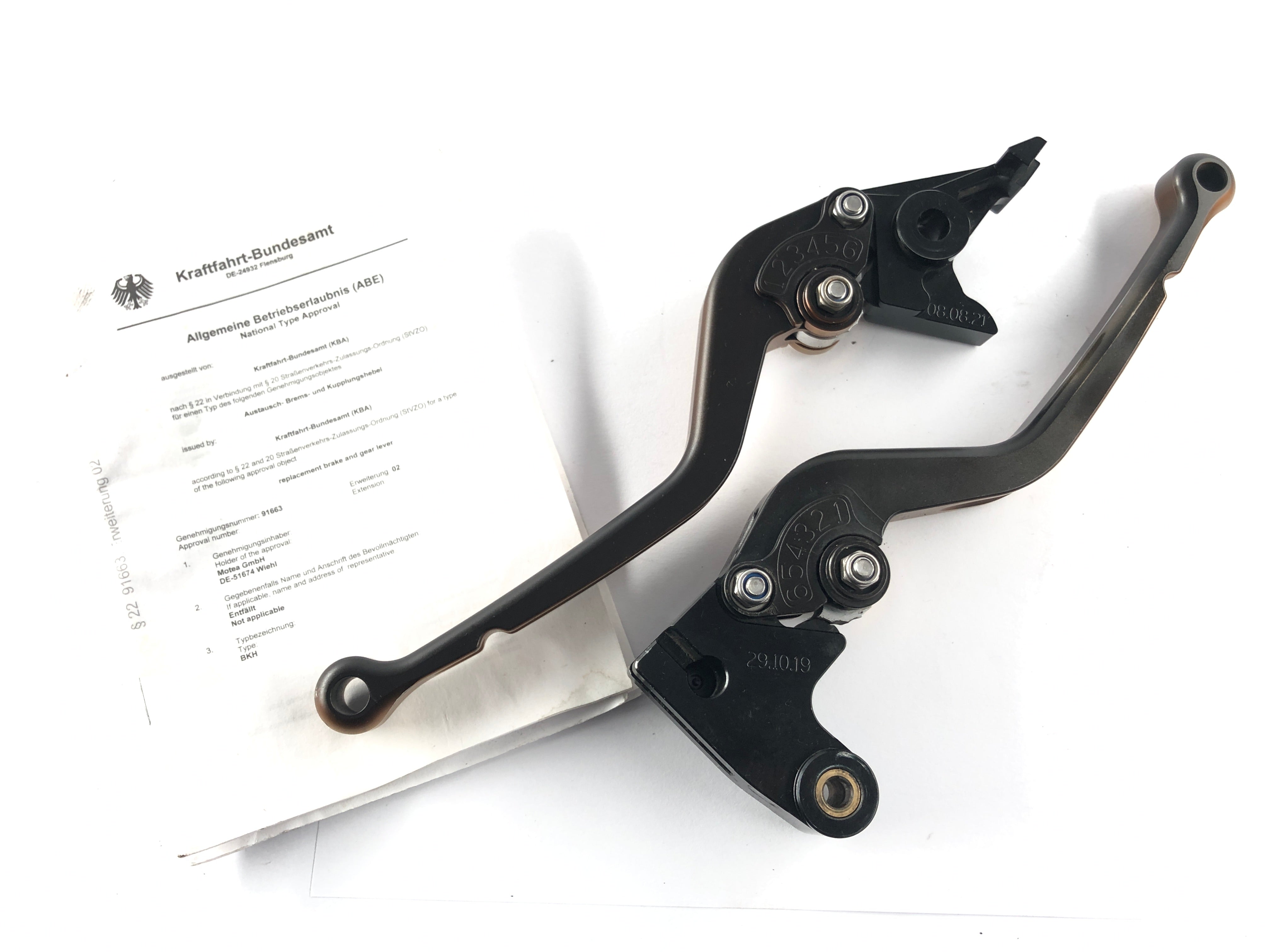 Triumph Speed ​​Triple 1050 515NJ [2006] - Brake lever and clutch lever V-Trec