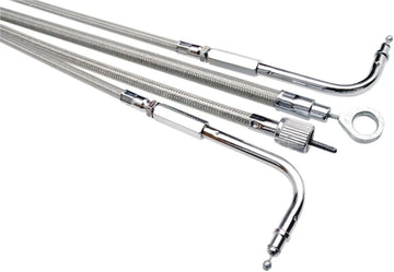 harley davidson flhtc [MOTION PRO] – Armor Coat flettet hastighetsmålerkabel i rustfritt stål for Harley-Davidson - 0