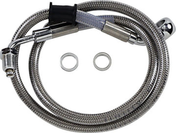 harley davidson flde [DRAG SPECIALTIES] - Conduite de frein rallongée en acier inoxydable