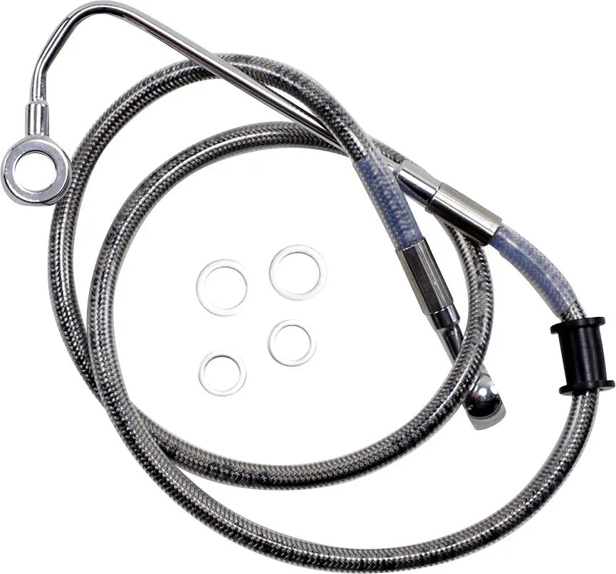 harley davidson flstc [DRAG SPECIALTIES] – Verlängerte Edelstahl-Bremsleitung