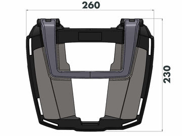 Honda CBR 500 R [2024-2026] - Easyrack Topcaseträger anthrazit