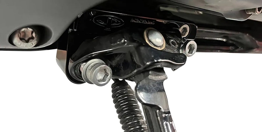 harley davidson flfb [PAUL YAFFE BAGGER NATION] – mounting block side stand