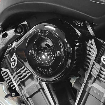 Indian CHALLENGER 108 Dark Horse [2025-2026] - Stealth Luftfilter-Kit mit Abdeckung – Oberfläche: Schwarz – Bild 2