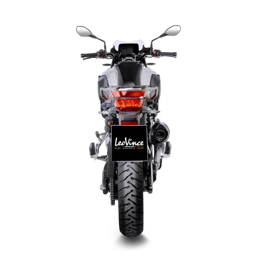 bmw f 750 gs [LEOVINCE] – Nero bakre ljuddämpare – rostfritt stål