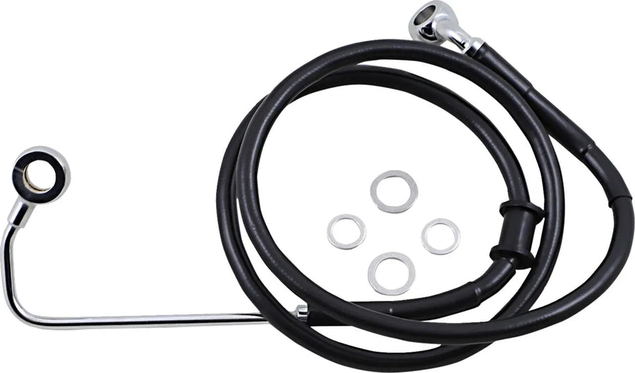 harley davidson fxsb [DRAG SPECIALTIES] – Verlängerte Edelstahl-Bremsleitung