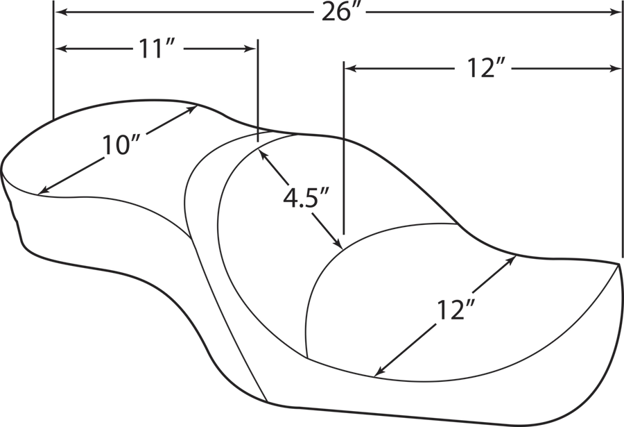 harley davidson touring [DRAG SPECIALTIES] – Low-Profile Touring Sitzbank