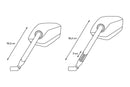bmw f 850 gs [SW-MOTECH] – Sport Spiegel-Set, kurzer Spiegelarm