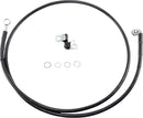 harley davidson fxsts [DRAG SPECIALTIES] – Verlängertes Bremsleitungs-Kit aus schwarzem Vinyl-1