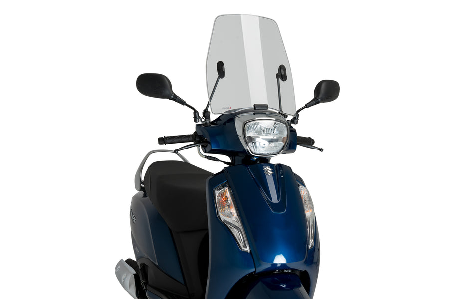 SUZUKI ADDRESS 125I E5 [2025] – Urban skoterskärm – Transparent