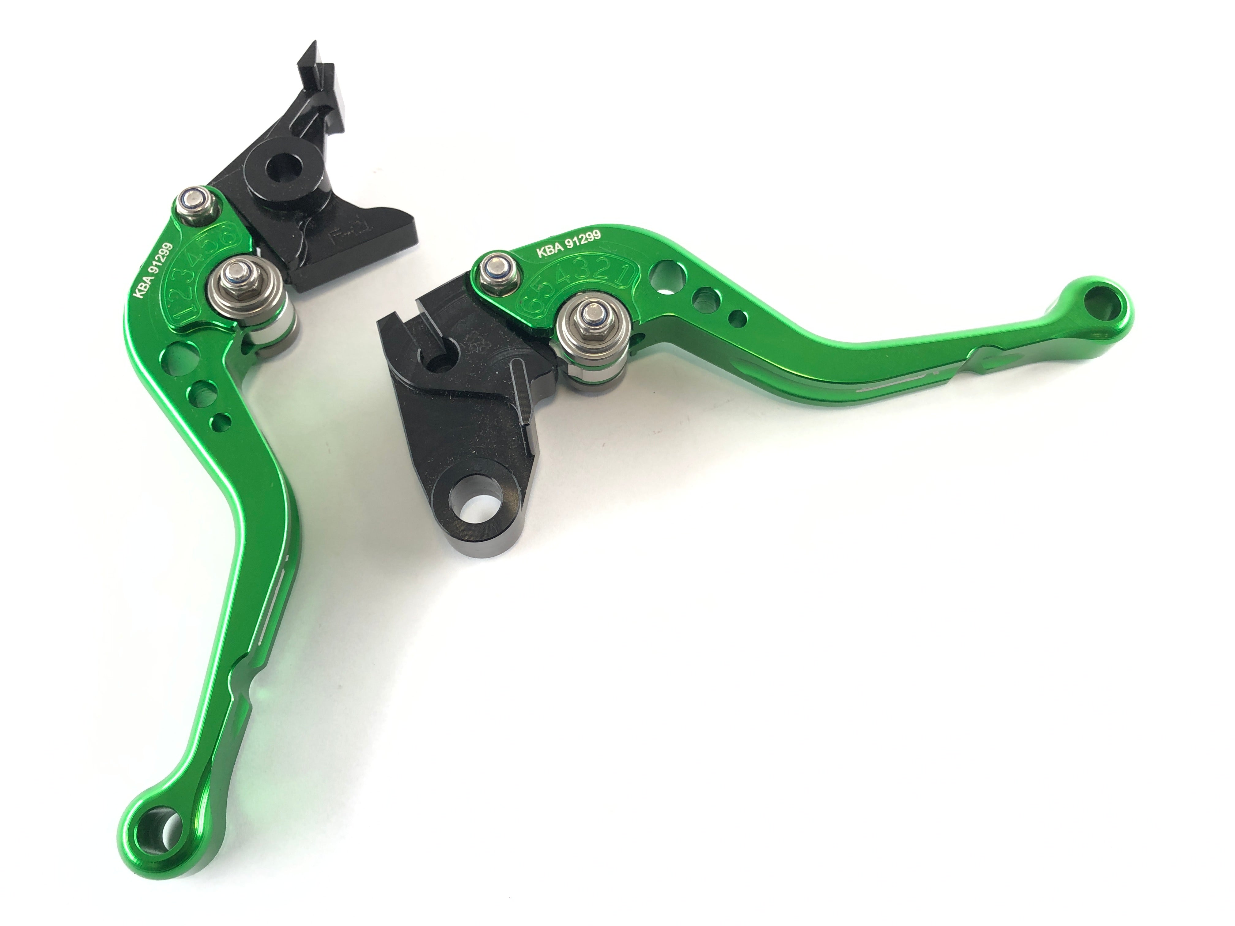 V-Trec [Suitable for many other models] - Brake lever and clutch lever green, KBA 91299