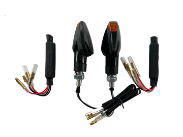 2 LED Blinker Schwarz Widerstände [E-Prüfzeichen] - Triumph Bonneville T100 Thunderbird Scrambler