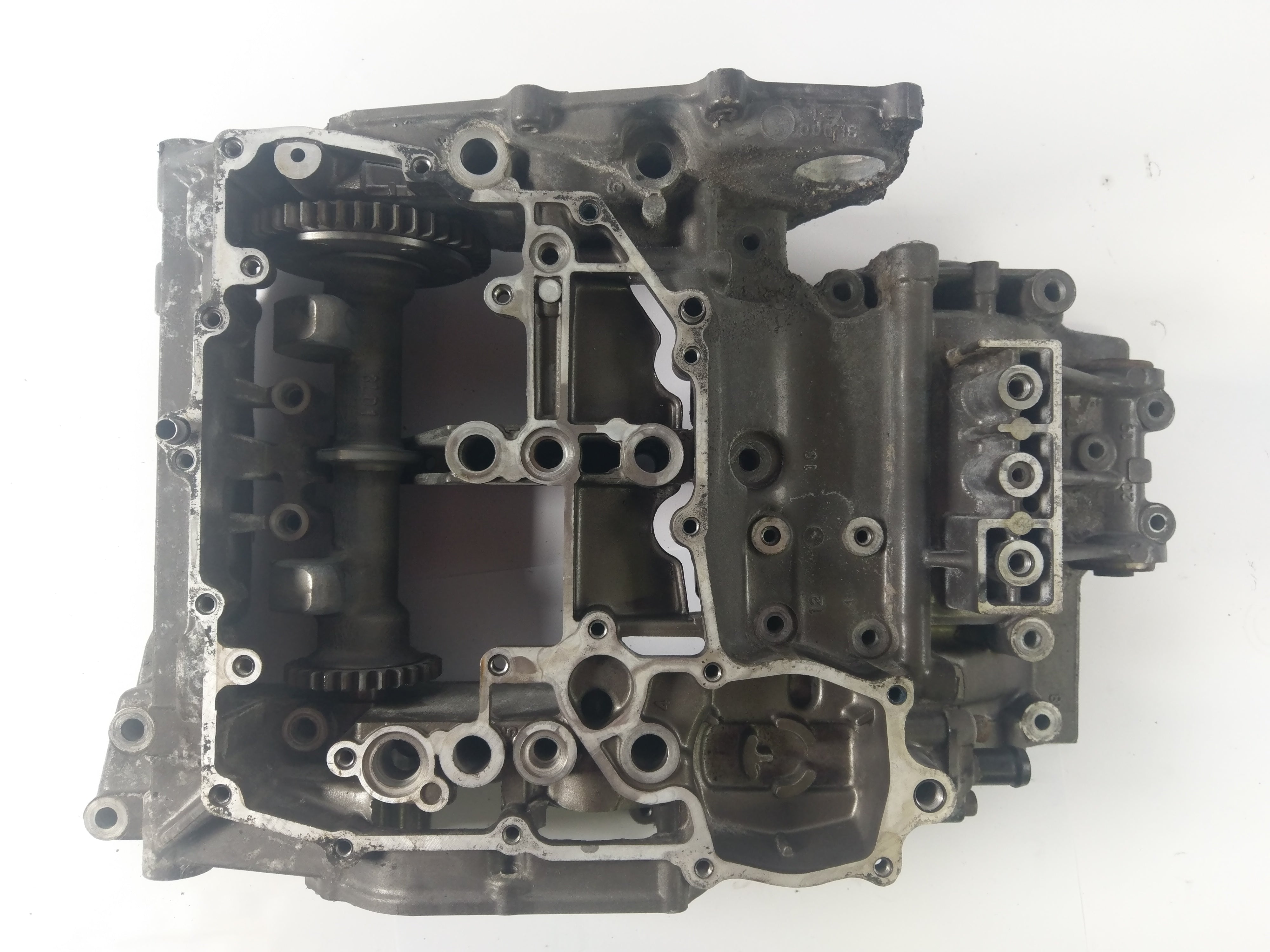 Yamaha TDM 850 3VD [1992] - Bloque del motor Part parte inferior con eje de compensación