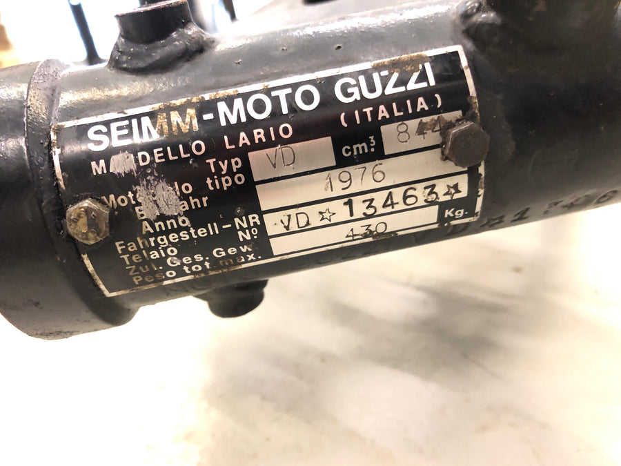 Moto Guzzi 850 -t3 VD [1979] - Frame con documenti