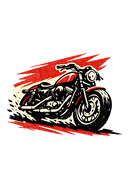 Harley Davidson Sportster [cup black] - rallye rétro - unilatéral