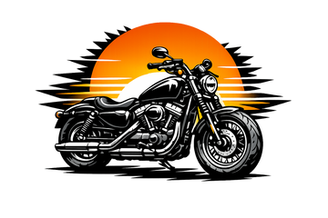 Harley davidson sportster [Mug White] - Sunset Split - Una cara