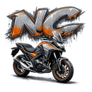 Honda nc 700 [Cup Black] - Flotador Graffiti - Una cara